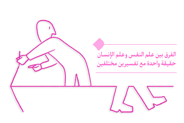 "الفرق بين علم النفس وعلم الإنسان من حيث المعرفة الشاملة للإنسان"