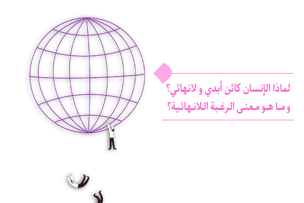 "إن الرغبة في اللانهاية كانت ولا تزال موجودة في الإنسان بصورة فطرية. "