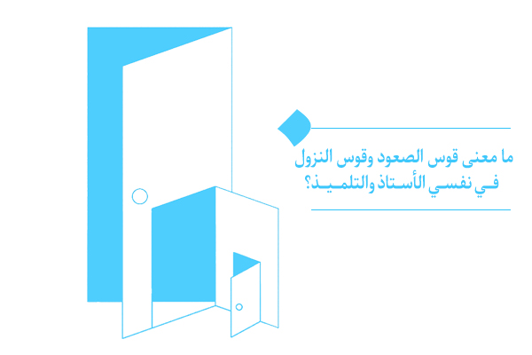 ما معنى قوس الصعود وقوس النزول في نفسي الأستاذ والتلميذ وكيف يحدث ذلك؟